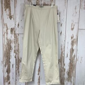 NWT, Vintage Bill Blass Khaki Slacks, Side Zip, Stretch. Size 16
